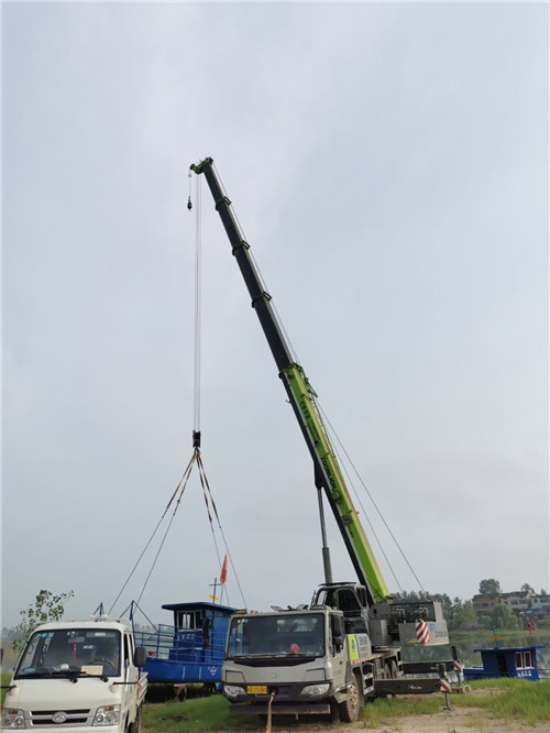 永昌县桥梁建设吊装案例